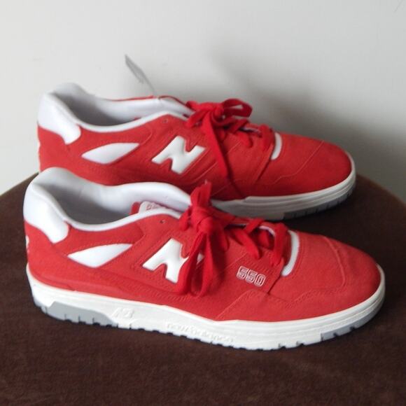 New Balance 550 Suede Pack Team Red BB550VND Sneakers Shoes Men’s Size 11.5 NWOB